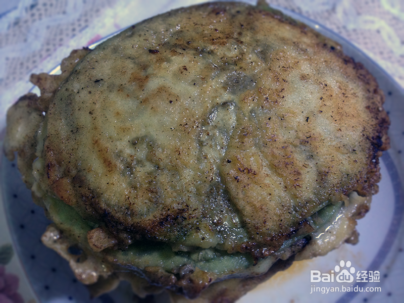 怎么做夹肉茄饼？