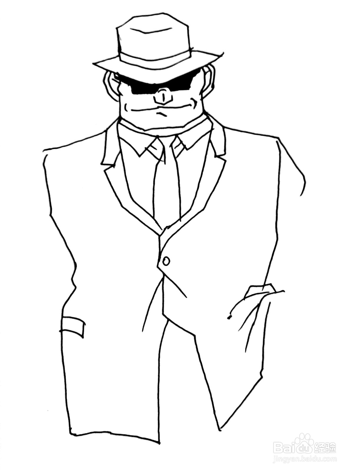 《名侦探柯南》系列之伏特加简笔画