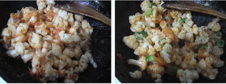 素食也能吃得很美味——番茄炒菜花