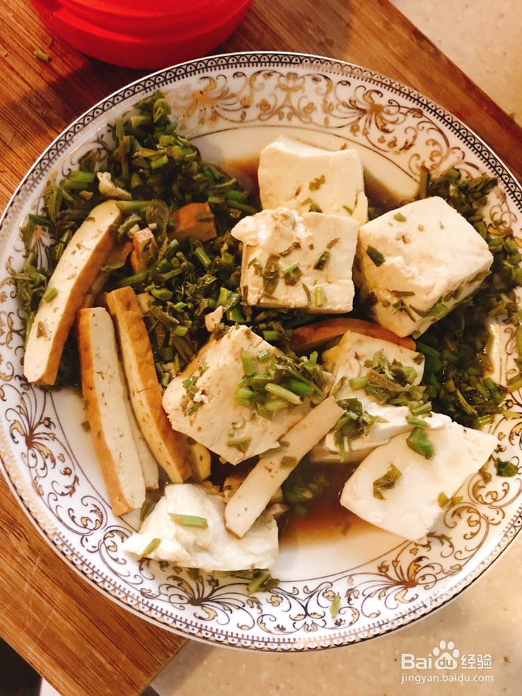 小孩子超喜欢的香椿拌豆腐香干