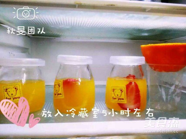 橙汁蜂蜜果冻