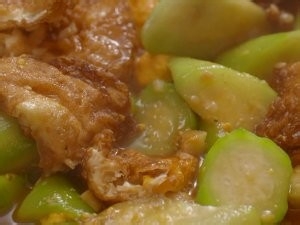 丝瓜荷包蛋的做法