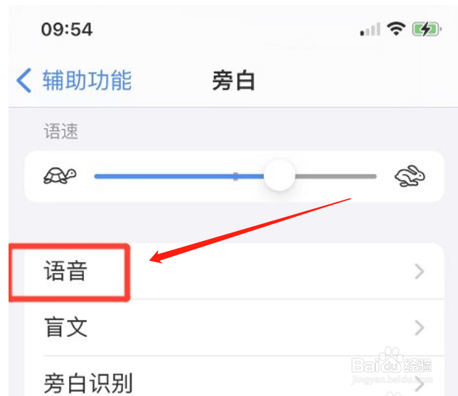 苹果手机旁白如何开启音调变化功能
