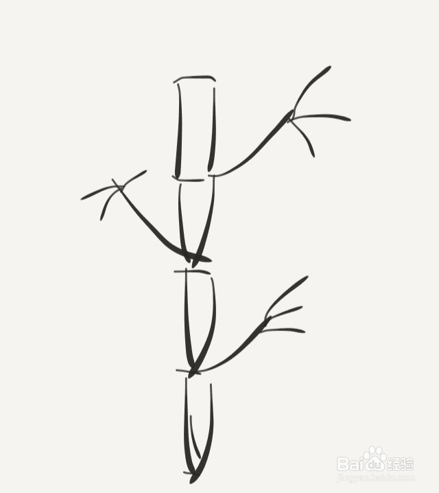 涂鸦系列之如何画一颗竹