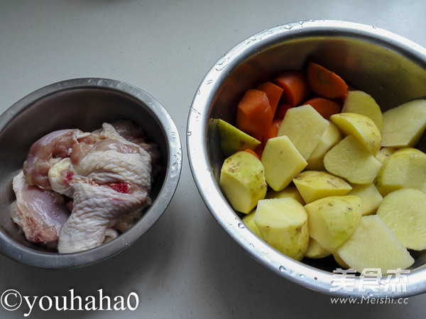 咖喱鸡腿盖浇饭