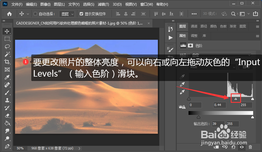 如何用PS软件处理颜色暗哑的照片
