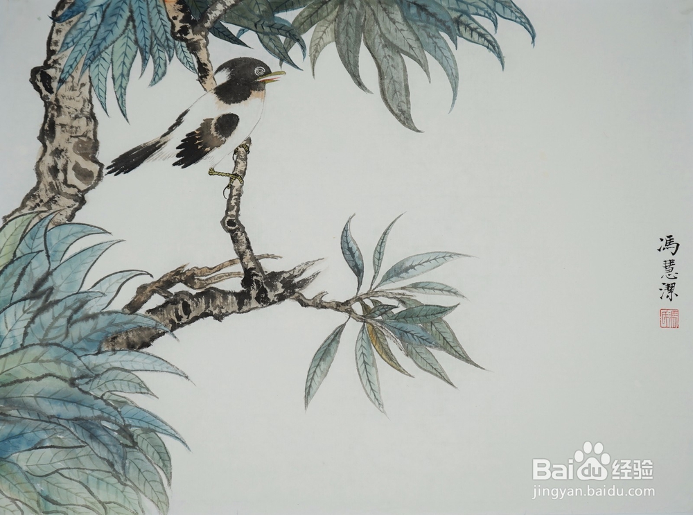 国画——画鸟是个精细活