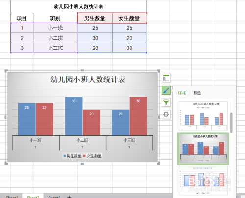 如何用图表标示表格里面的数据