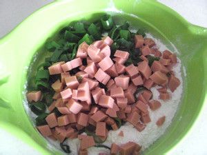 鸡蛋火腿早餐饼做法图解