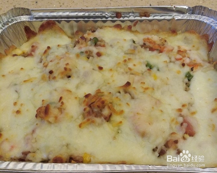 超级过瘾的海虾芝士饭