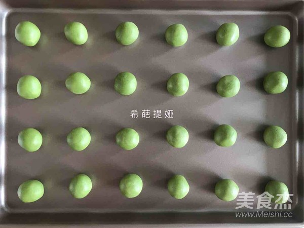 抹茶莎布雷酥球