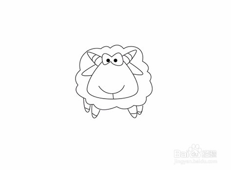 简笔画---如何画绵羊