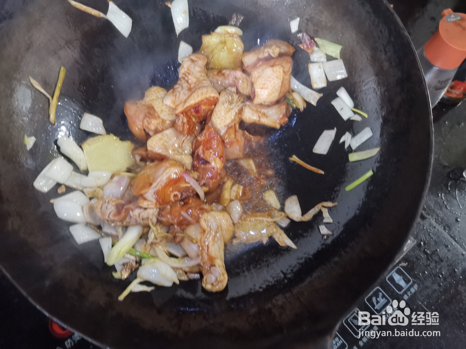 葱油焖鸡块的做法