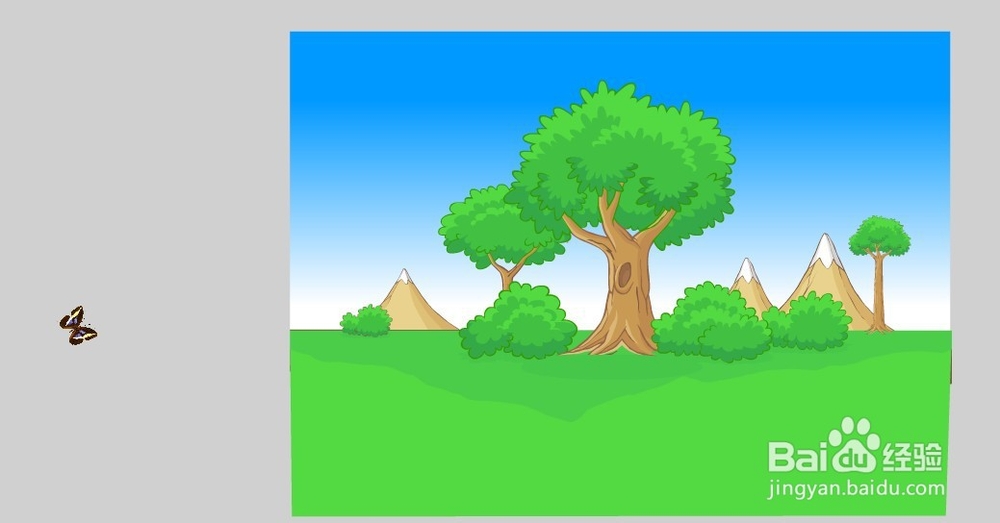 flash用蝴蝶做引导线动画的教程