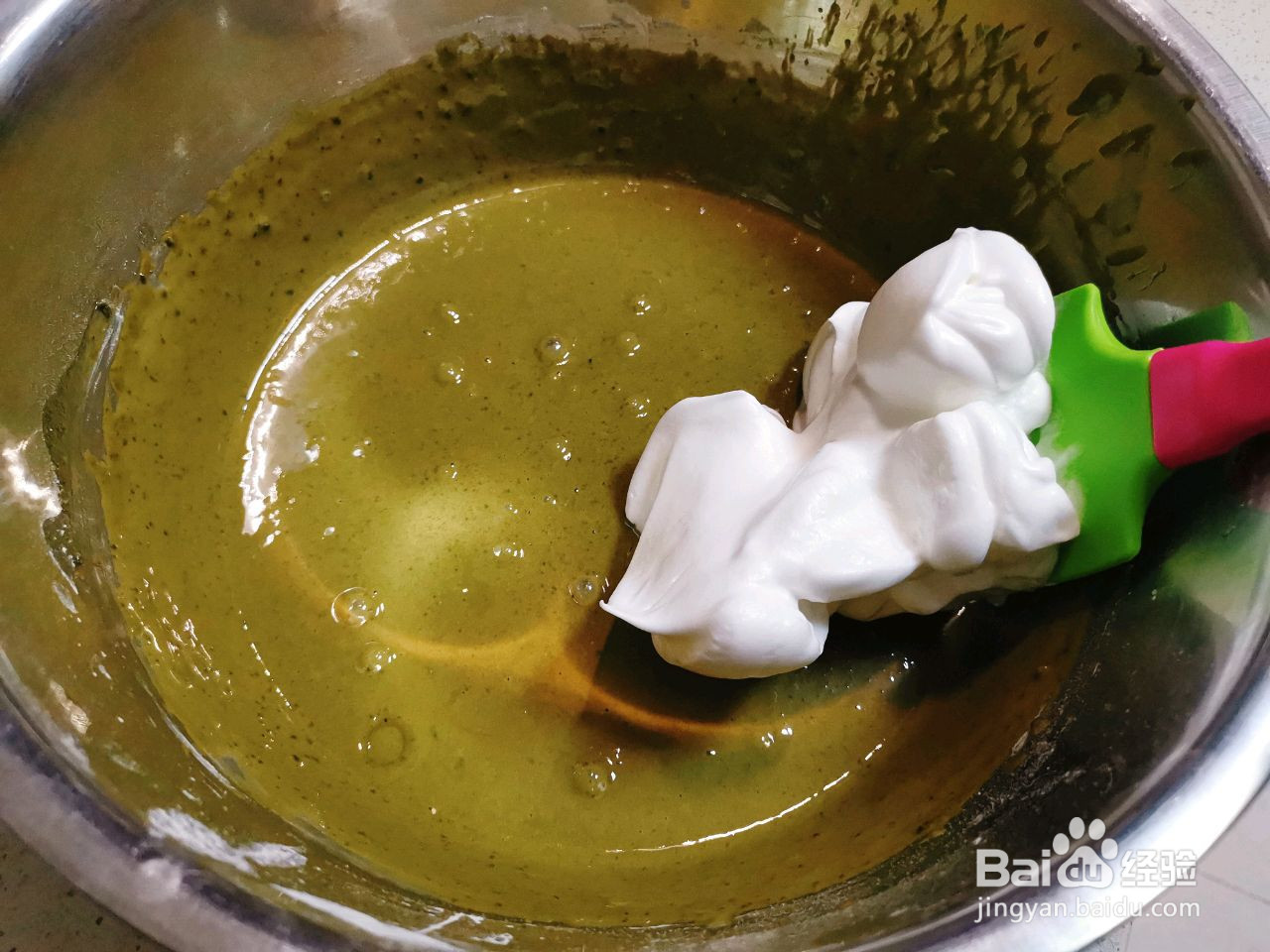 抹茶戚风的做法