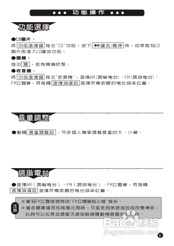 旺德电通PRC-C08 手提CD音响说明书