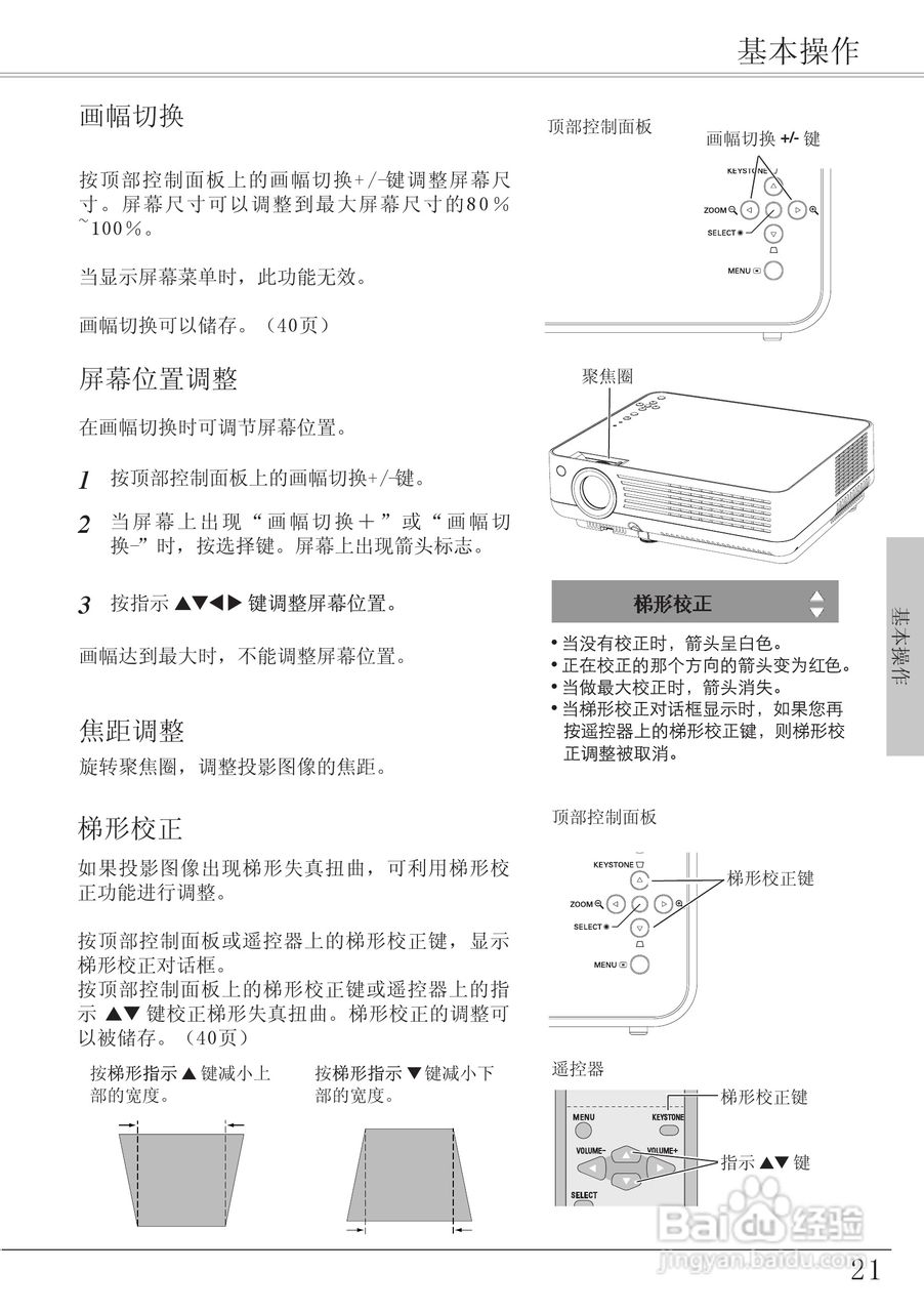 EIKI爱其 LC-XA20I投影机说明书:[3]