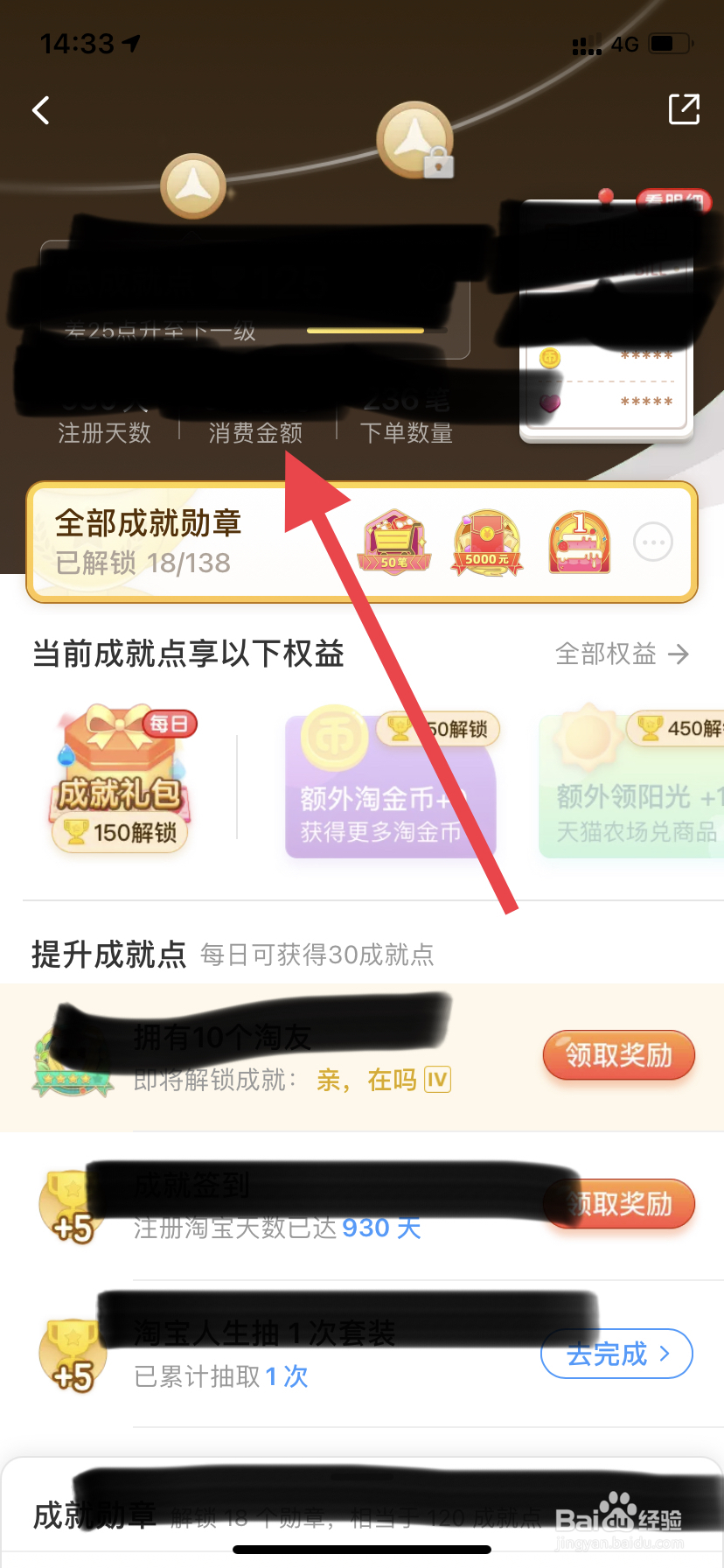 淘宝消费总金额怎么看