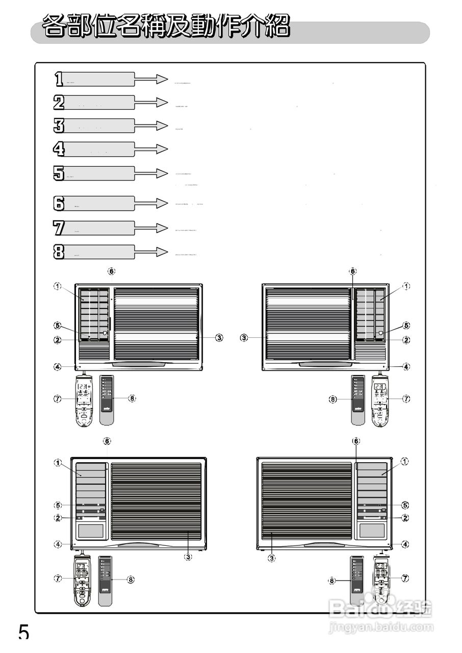 三洋SA-R637型冷气机说明书:[1]