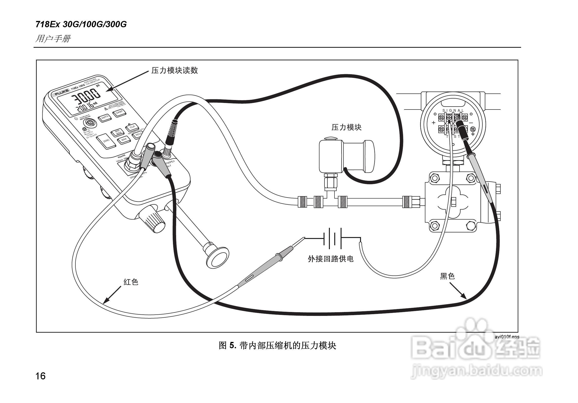 FLUKE 718Ex 30G/100G/300G本安型压力校准器用户手册:[3]