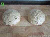 全麦黑糖枣子葡萄包的做法