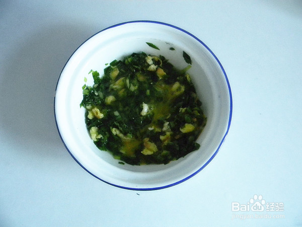 韭菜鸡蛋饼的制作方法