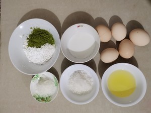 抹茶戚风蛋糕的做法
