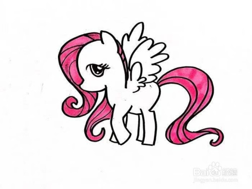 小马宝莉的柔柔公主怎么画