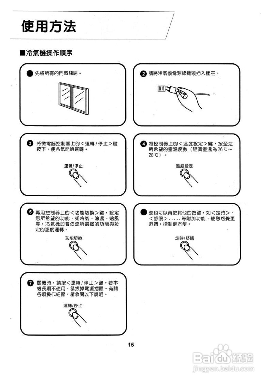 声宝AM-A25V型冷气机说明书:[2]