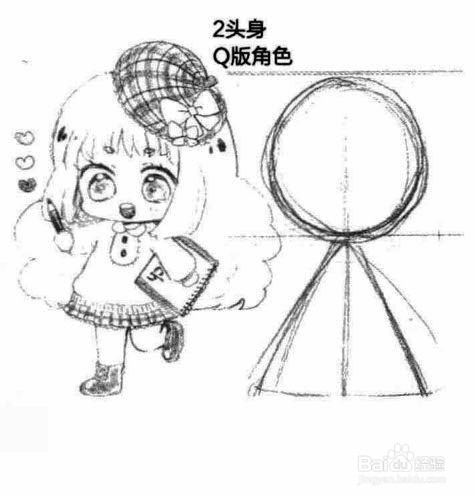 动漫美少女头身比例怎么画