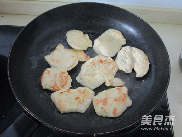 蒜香鸡肉片的做法