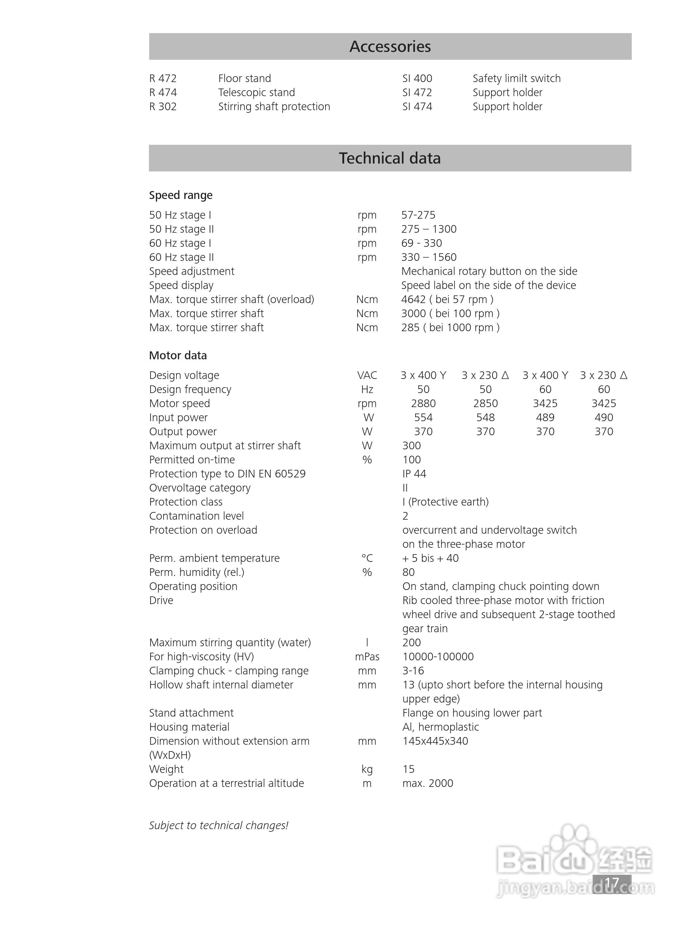 IKA RW47D顶置式机械搅拌器使用说明书:[2]
