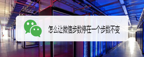 怎么让微信步数停在一个步数不变