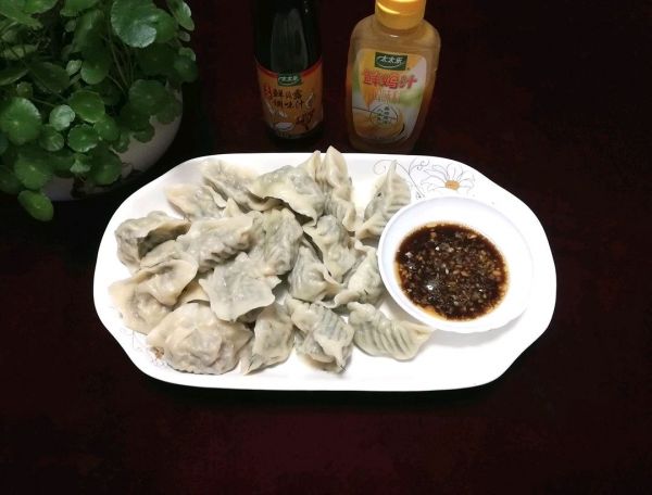 鸡汁猪肉茴香饺子