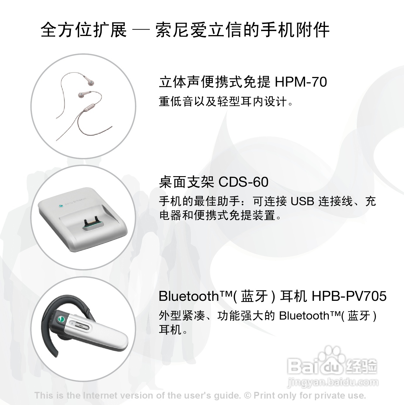 索尼爱立信Z550手机使用说明书:[1]