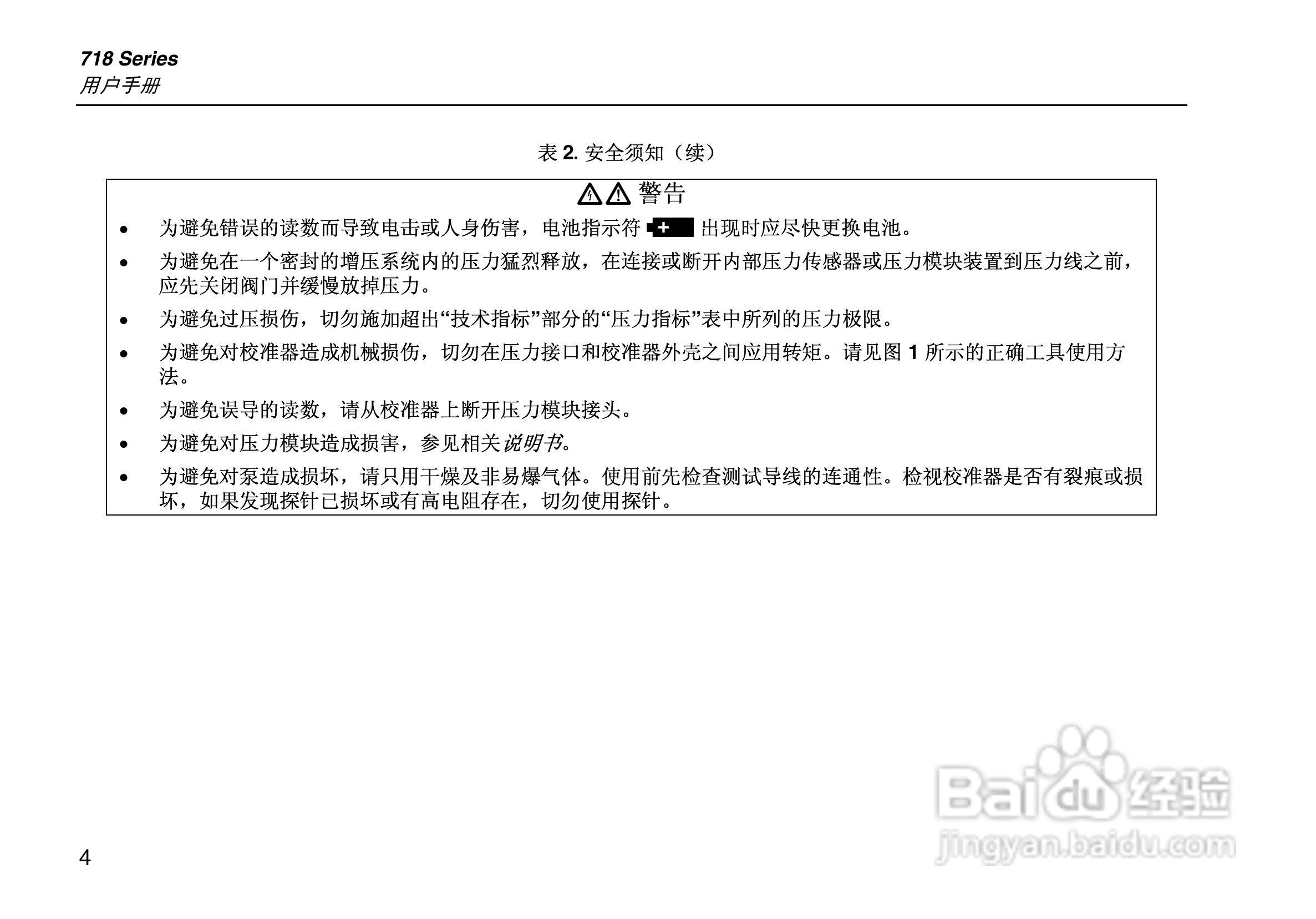 福禄克Fluke 717 系列压力校准器使用说明书:[2]