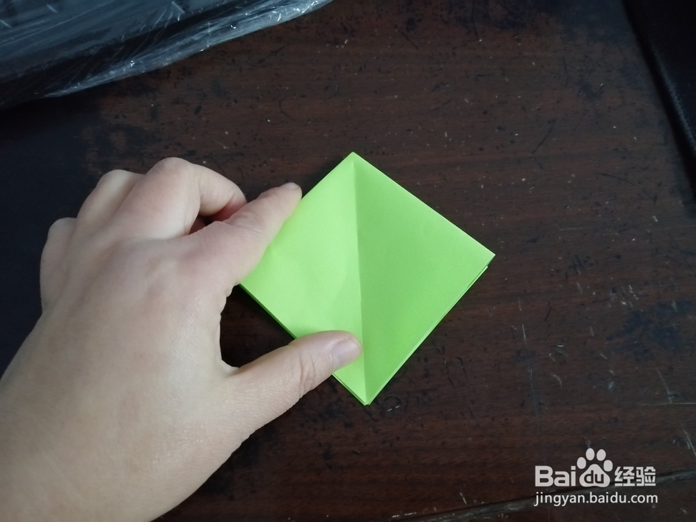 手工折纸之小绿蛇怎么折