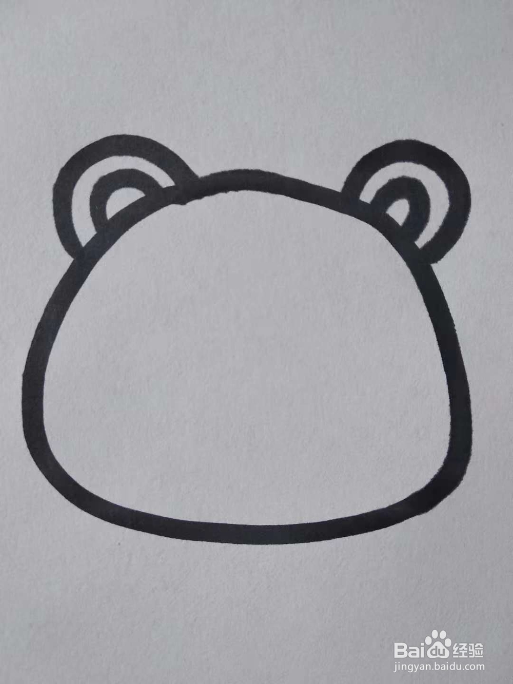小熊的简笔画怎么画