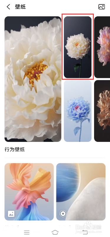 vivo X60如何设置行为壁纸