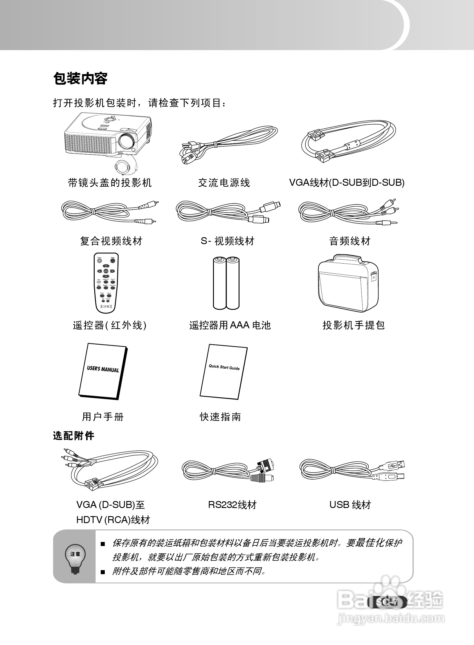 EIKI爱其 EIP-X320投影机说明书:[1]