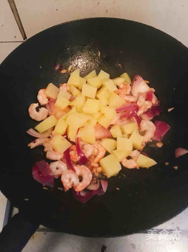 咖喱虾的家常做法