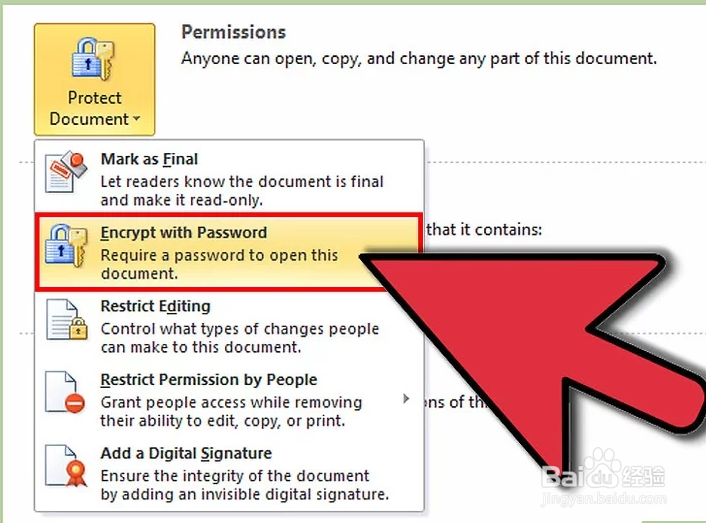 如何用密码保护微软Word文档