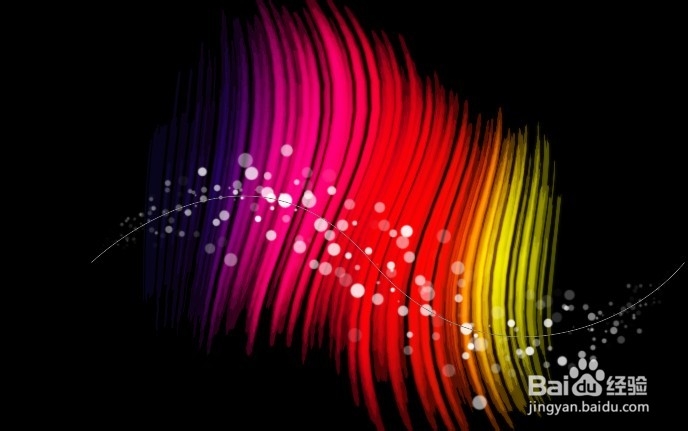 PHOTOSHOP PS打造炫彩斑点拉丝光线特效