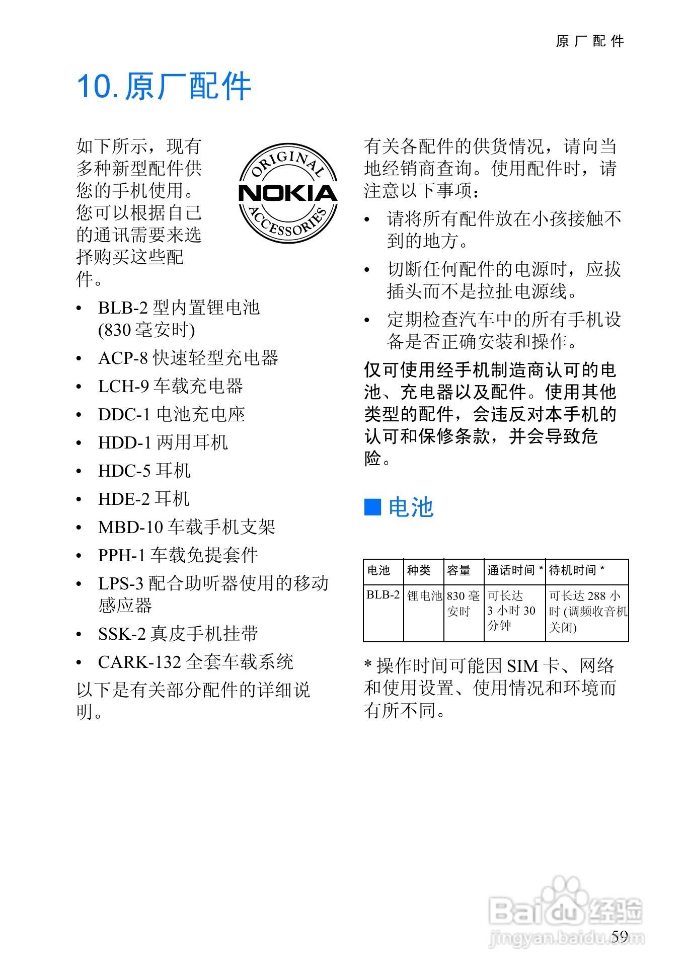 诺基亚6510手机使用说明书:[8]