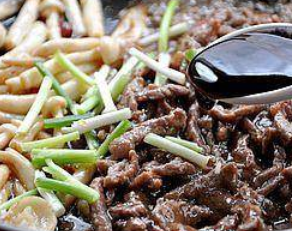 蚝汁海鲜菇炒牛柳的制作方法