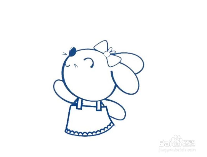 如何画卡通兔子的简笔画？