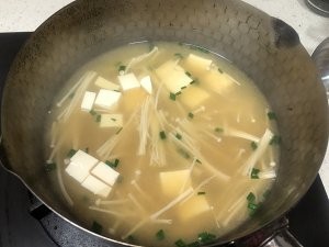 金针菇味噌汤做法
