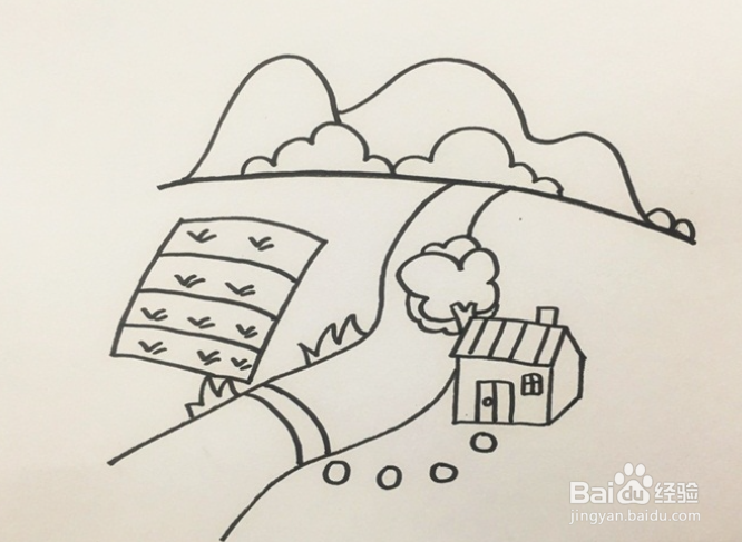 प्राकृतिक दृश्य का चित्र कैसे बनाएं(How to Draw Simple Scenery for Beginners  - YouTube | Scenery drawing for kids, Nature drawing for kids, Easy scenery  drawing
