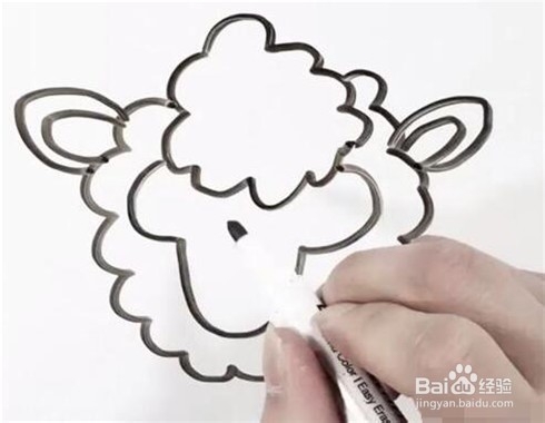 伴儿成长简笔画系列-怎样画小羊简笔画
