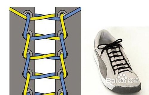 板鞋双鞋带的系法图解图片